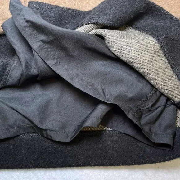 Amanda + Chelsea colorblock wool blend mini skirt womens sz 8 - Picture 4 of 9